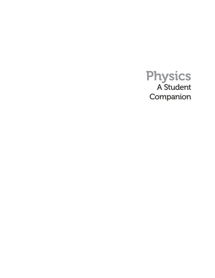 Physics A Student Companion 1st Edition Stack Ebook + Test (DOCX